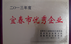 銅鼓仁和喜獲宜春市優(yōu)秀企業(yè)獎(jiǎng)